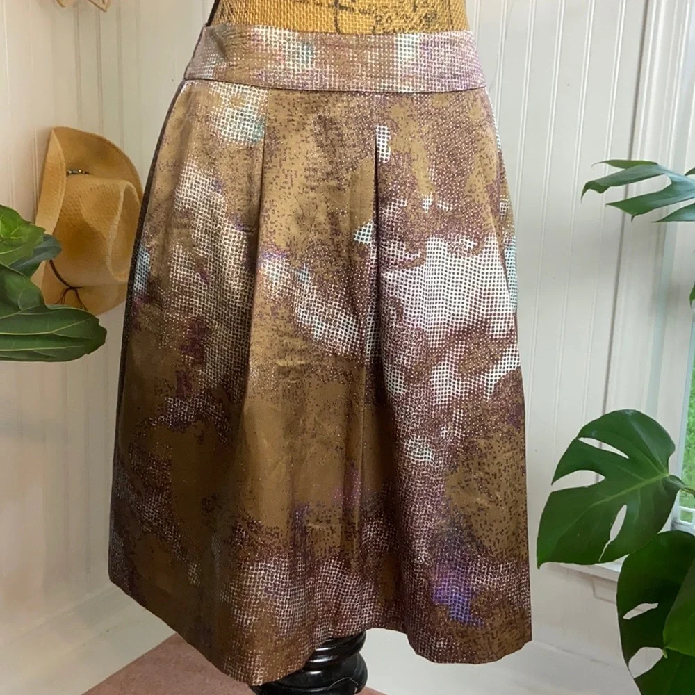 Luca Luca Brown A line Skirt Sz 42 EU